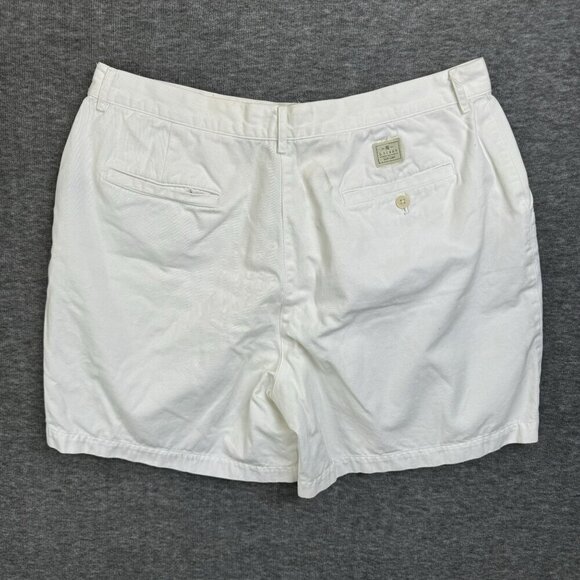 Lauren Jeans Co. Ralph Lauren Womens White Cotton Chino‎ Shorts Size 16 Casual - Picture 2 of 10